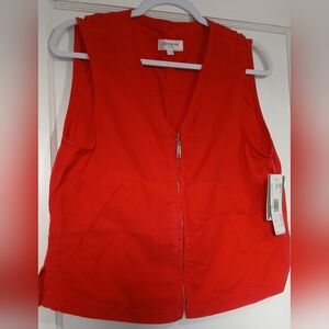 Jones New York Bold Red Vest